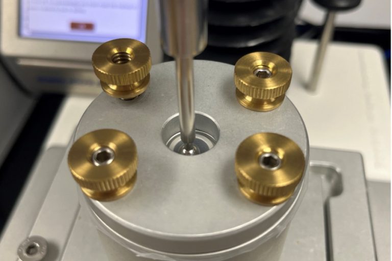 Texture Analysis of film in a lab.